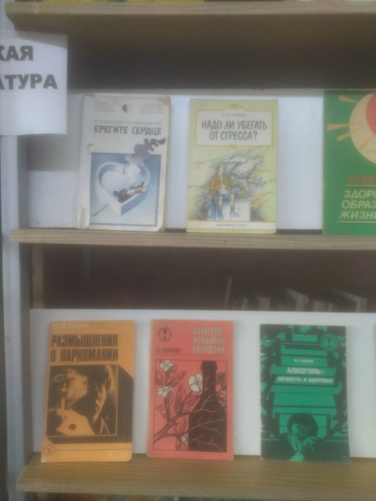 «Твой выбор — твоя жизнь»: в Трегубовской сельской библиотеке открылась выставка о здор...