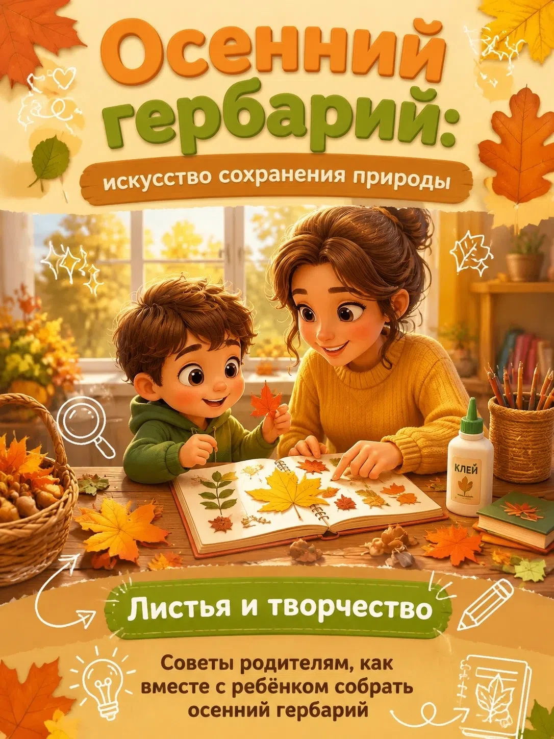 💫 Золотая пора: готовимся к выставкам осенних поделок 🍁🍂