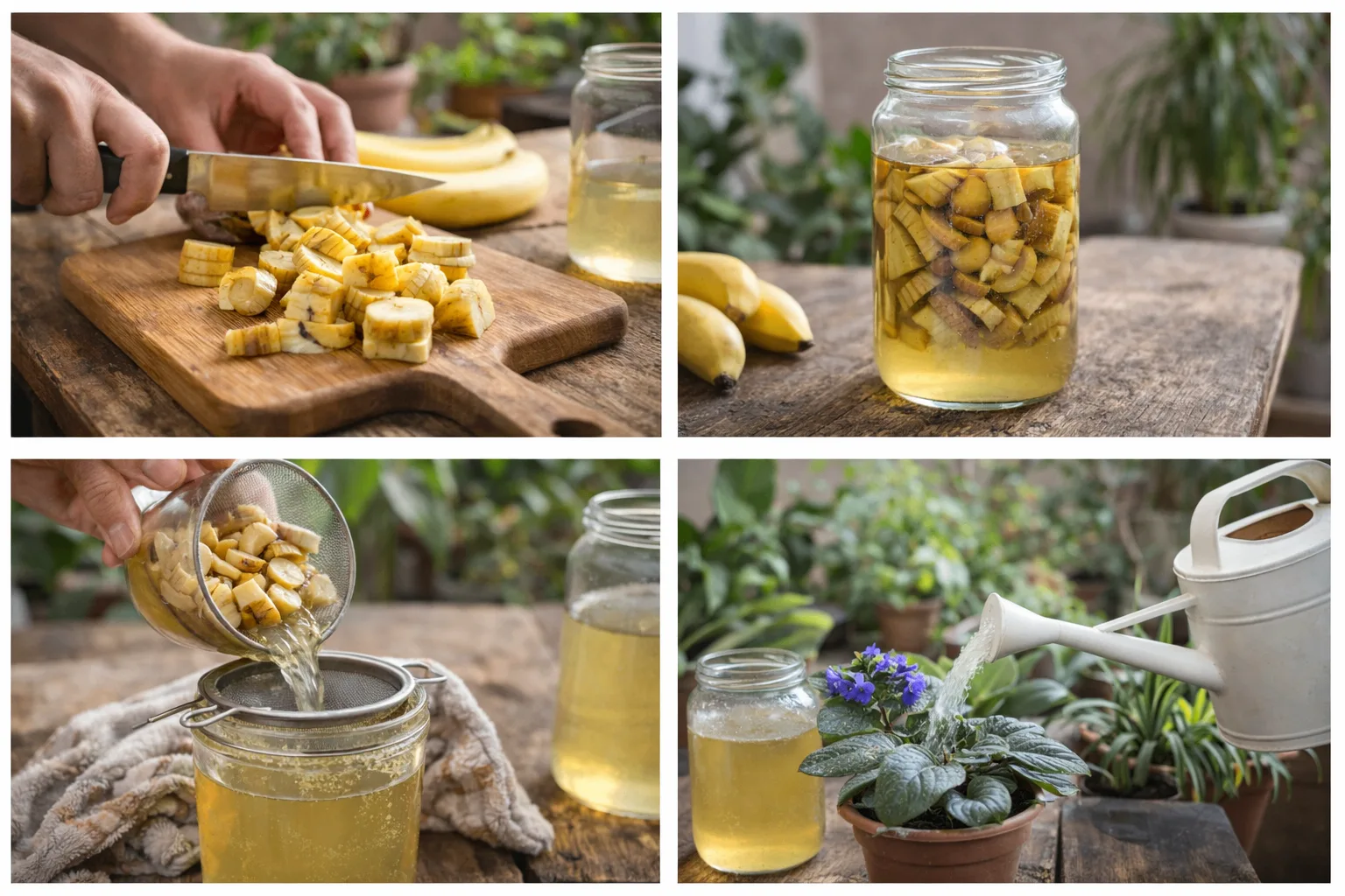 🍌🌿 Банановая кожура — натуральная подкормка для комнатных цветов Не спешите выбрасывать банановую ко