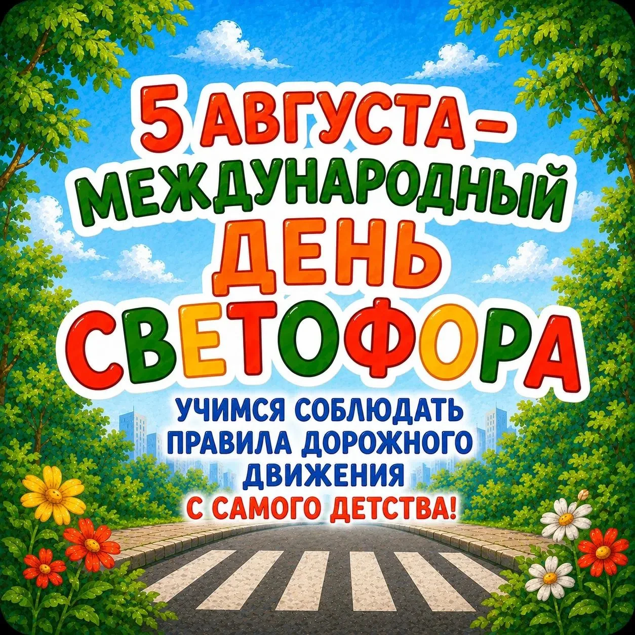 5 августа – День светофора! 🌟