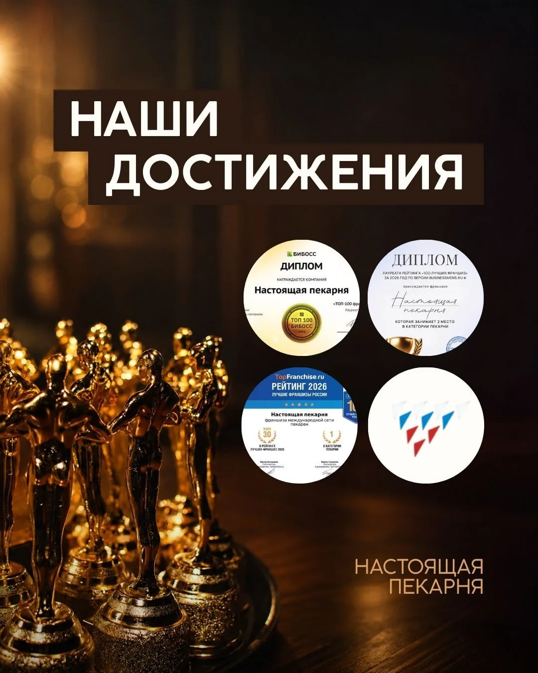 РАФ (Российская Ассоциация Франчайзинга) и другие наши достижения в 2026 году 🥨

🏆 «Настоящая пека