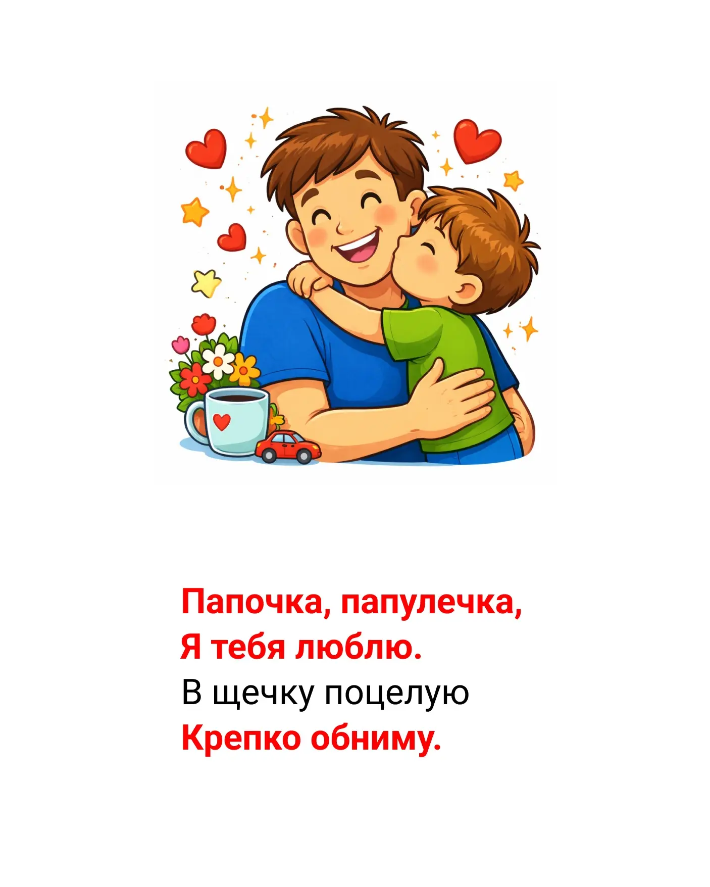 👔 Стихи про папу для самых маленьких  📅 Ровно через неделю мы будем поздравлять своих любимых мужчин