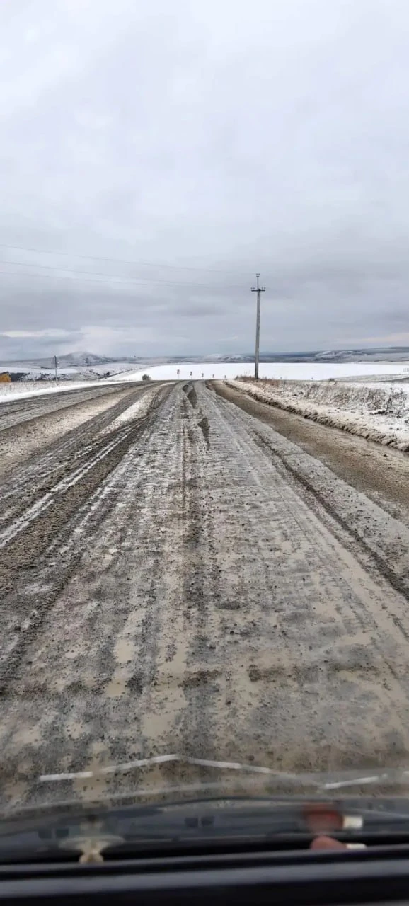 ❄️ Первый снег выпал в некоторых районах Алтайского края