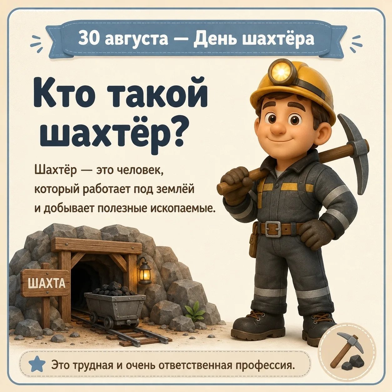 30 августа — День шахтёра!