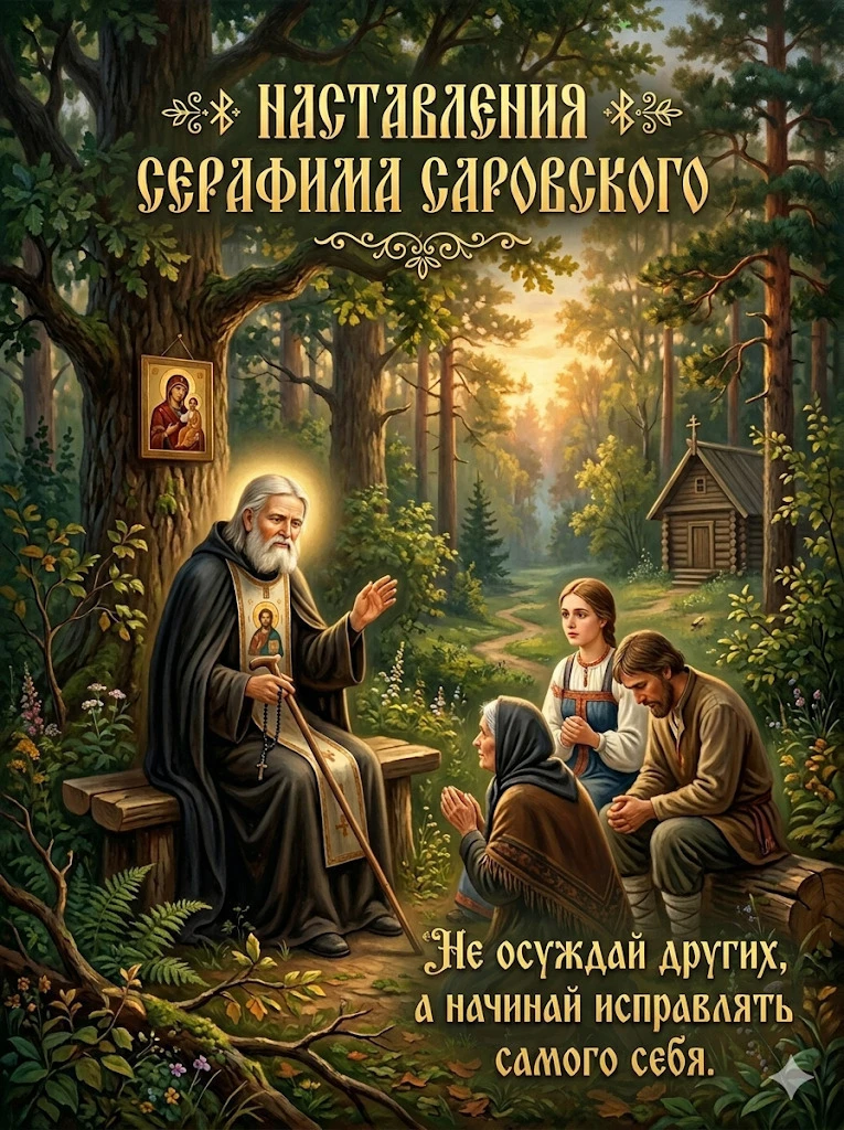🌿✨ НАСТАВЛЕНИЯ СЕРАФИМА САРОВСКОГО ✨🌿