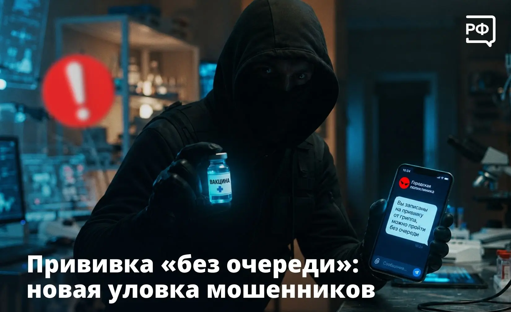 👉Если вам в мессенджере пришло сообщение: «Вы записаны на прививку от гриппа, можно пр...