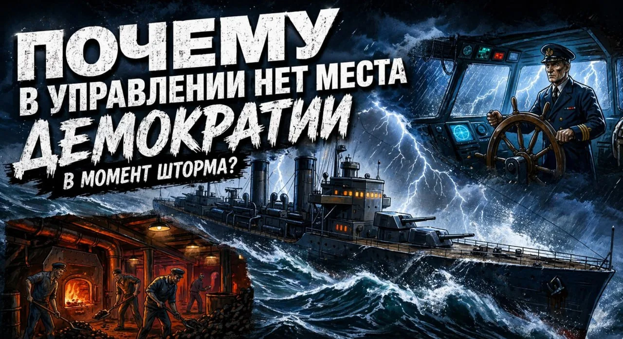 Почему в управлении нет места демократии в момент шторма?