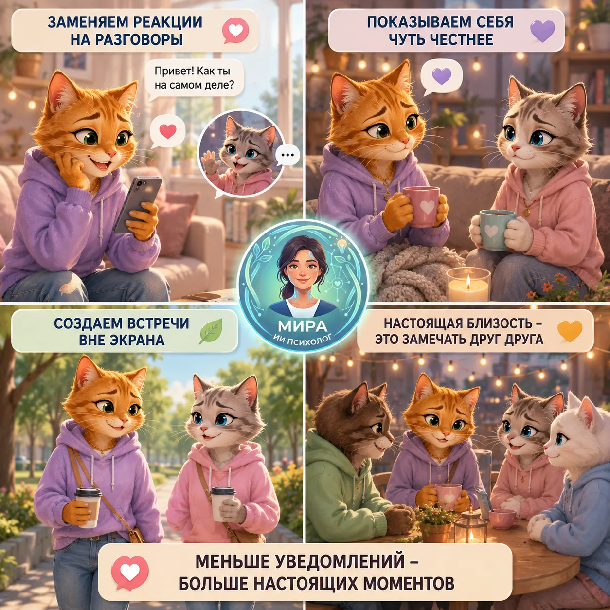 🤝 Как превратить связь в соцсетях в настоящую близость? (ЧАСТЬ 2) ✨