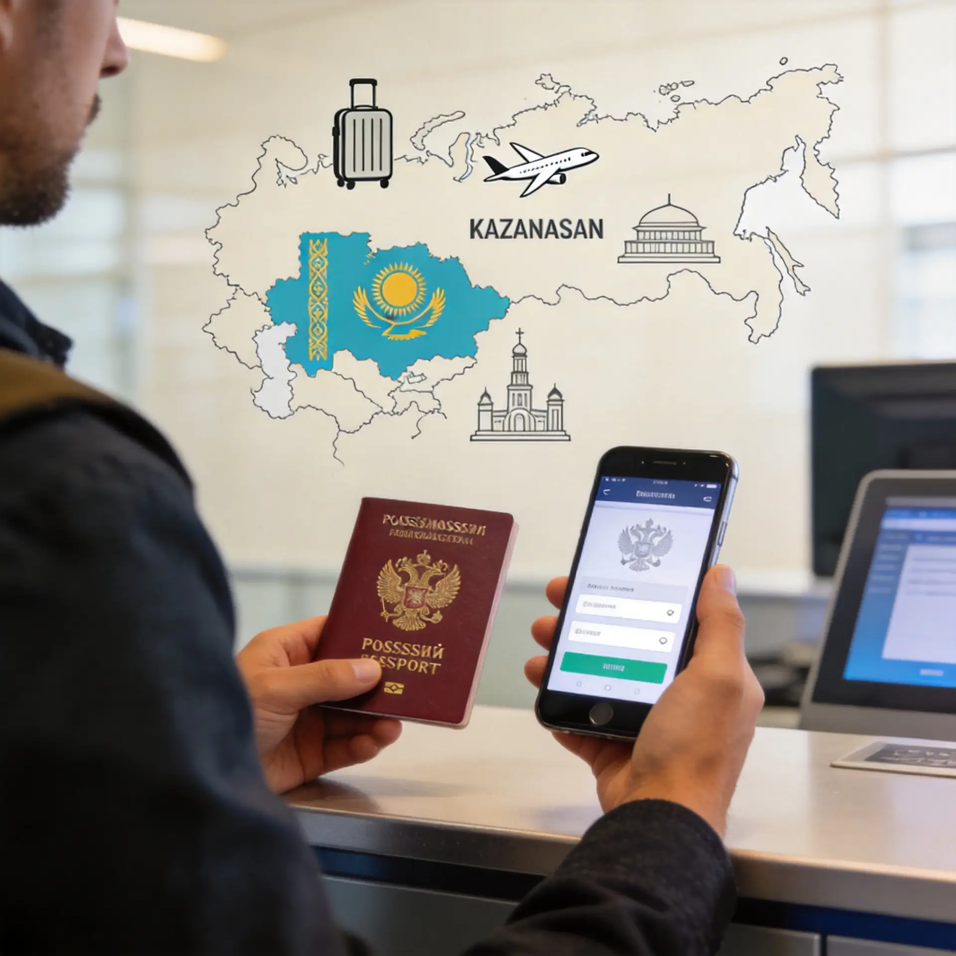 ✈️Россиянам введут электронное разрешение для въезда в Казахстан