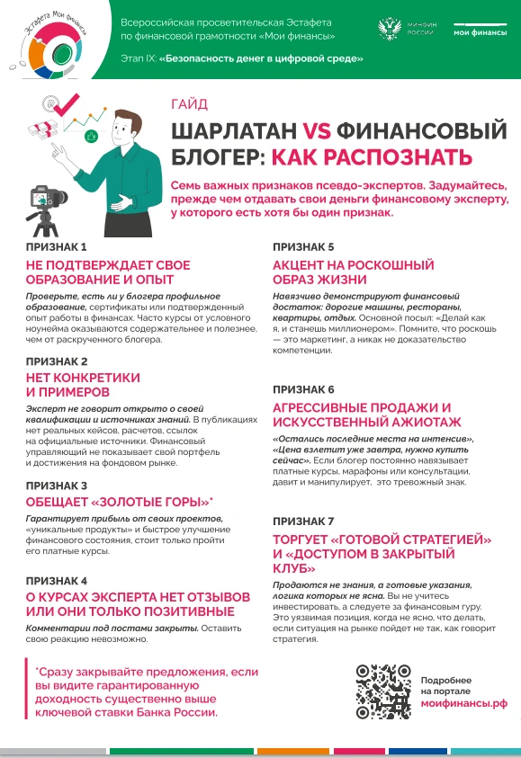 IX этап просветительской эстафеты «Мои финансы» стартовал! Тема этапа — «Безопасность денег в цифров