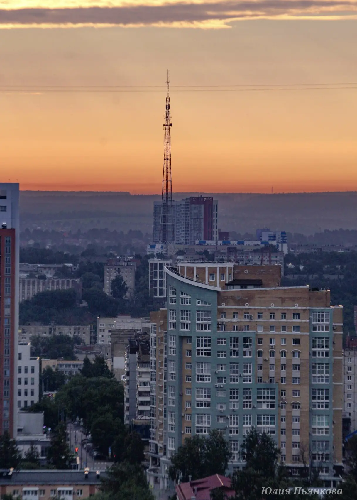 Город на рассвете 🧡