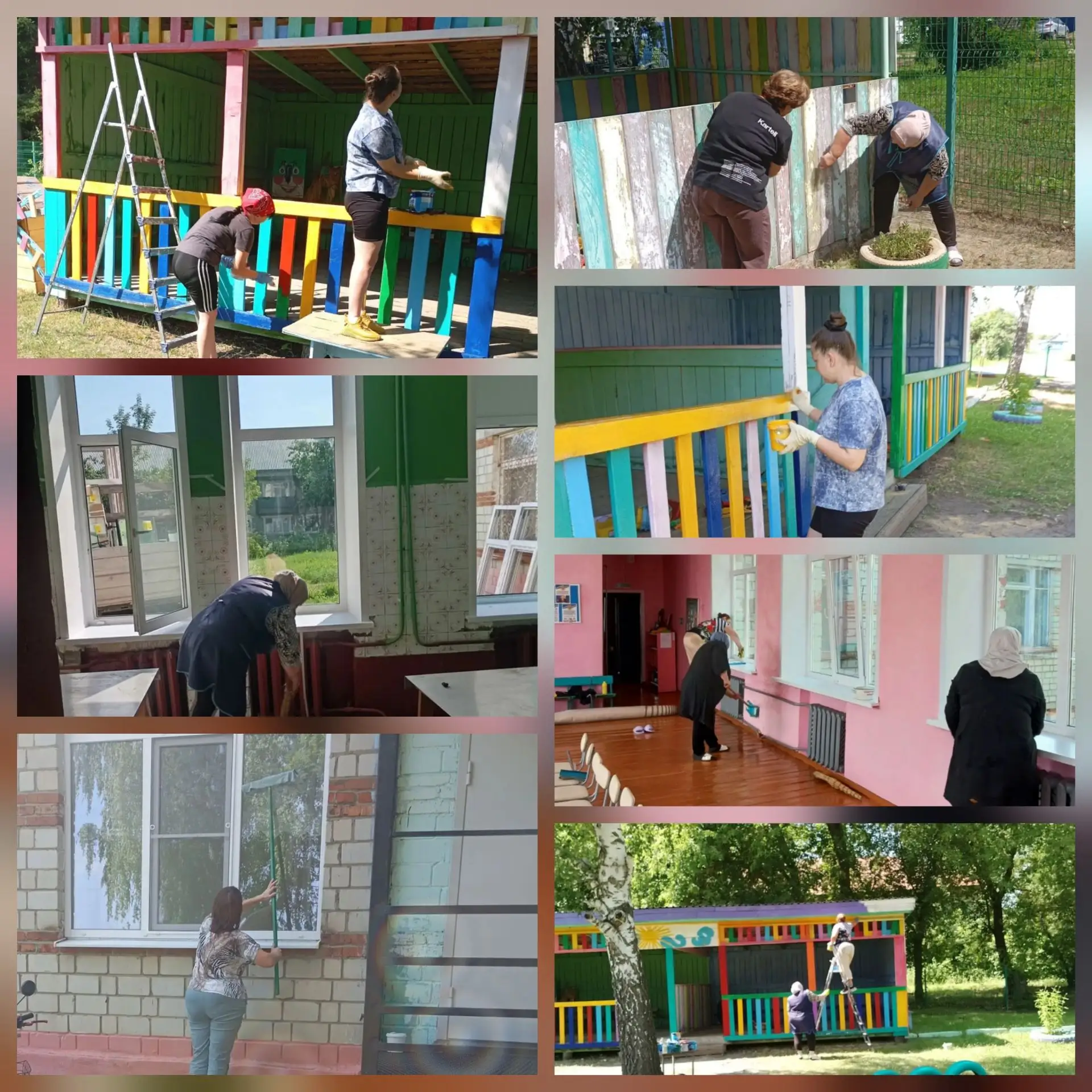 Подготовка детского сада к приёмке к новому учебному году.