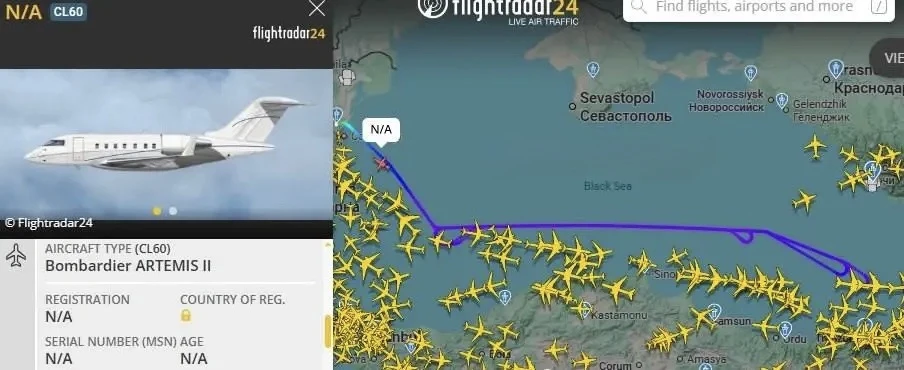 🌀⚡️Самолет НАТО весь день кружит над Чёрным морем вблизи Краснодарского края

Судя по данным ресурс