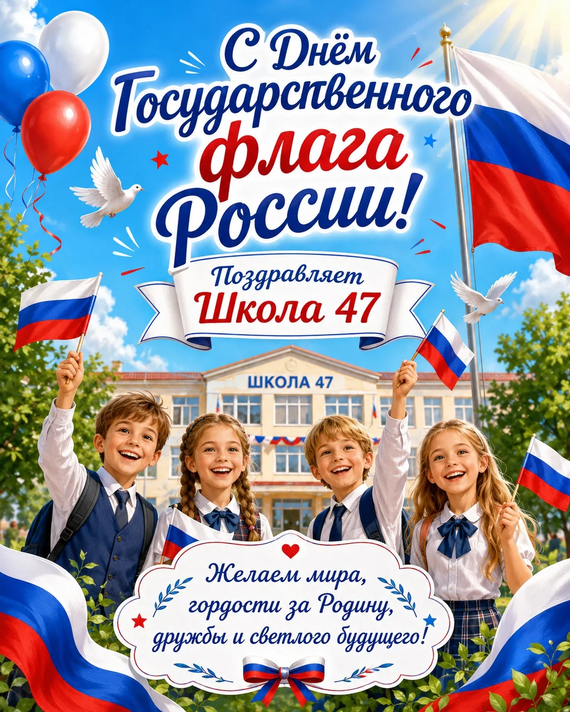 🇷🇺 22 августа — День Государственного флага России! 🇷🇺