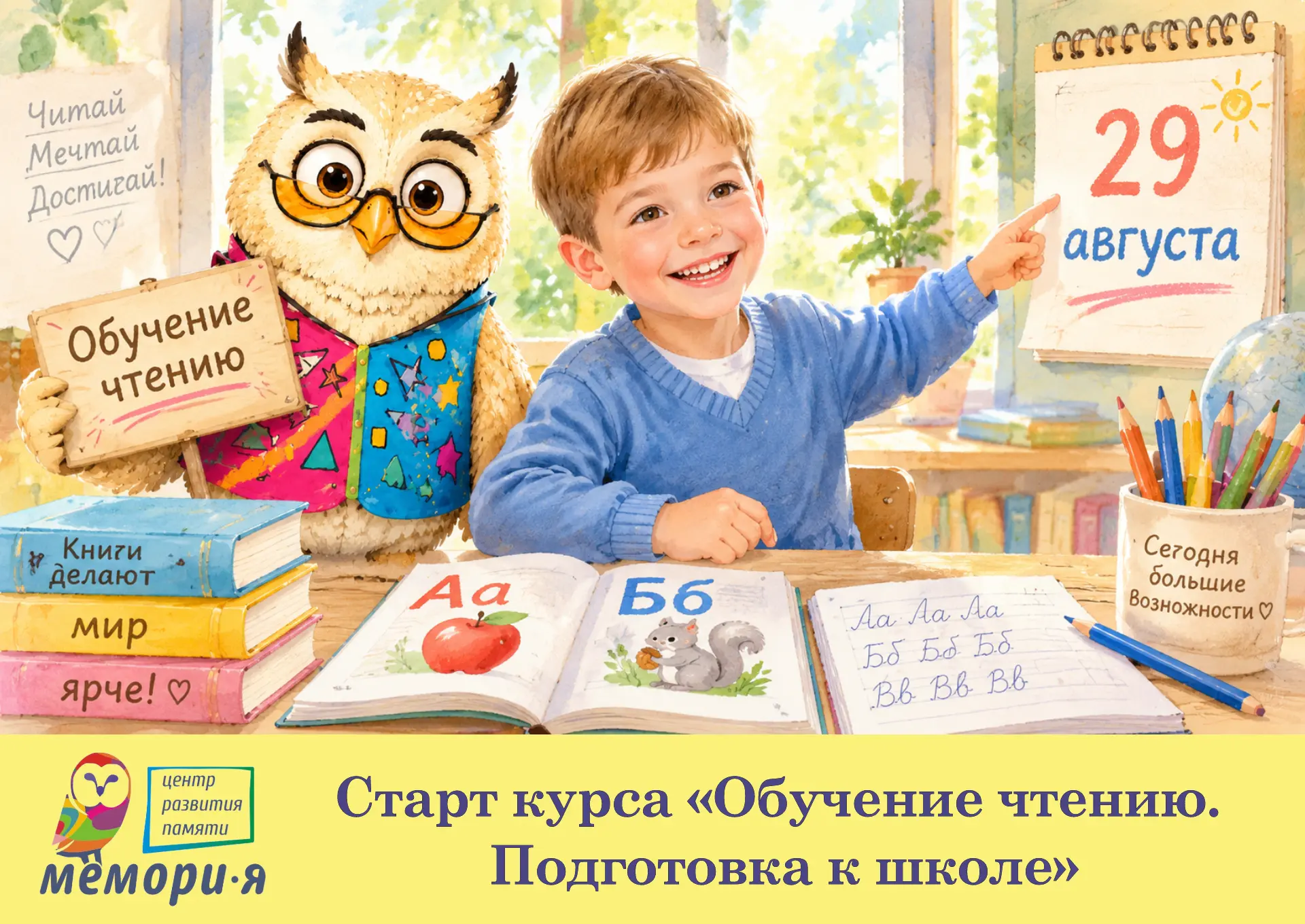 Друзья, мы запускаем новые группы по обучению чтению и подготовке к школе для детей 5,5...