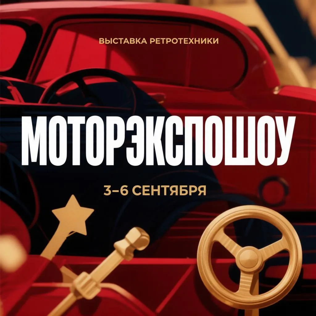 🚗 ВЫСТАВКА «МОТОРЭКСПОШОУ» — РЕТРО ГАРАЖ САВЕНКОВА
 
📍 МВДЦ «Сибирь»
—————
 
🗓️ #_3_сентября – #_