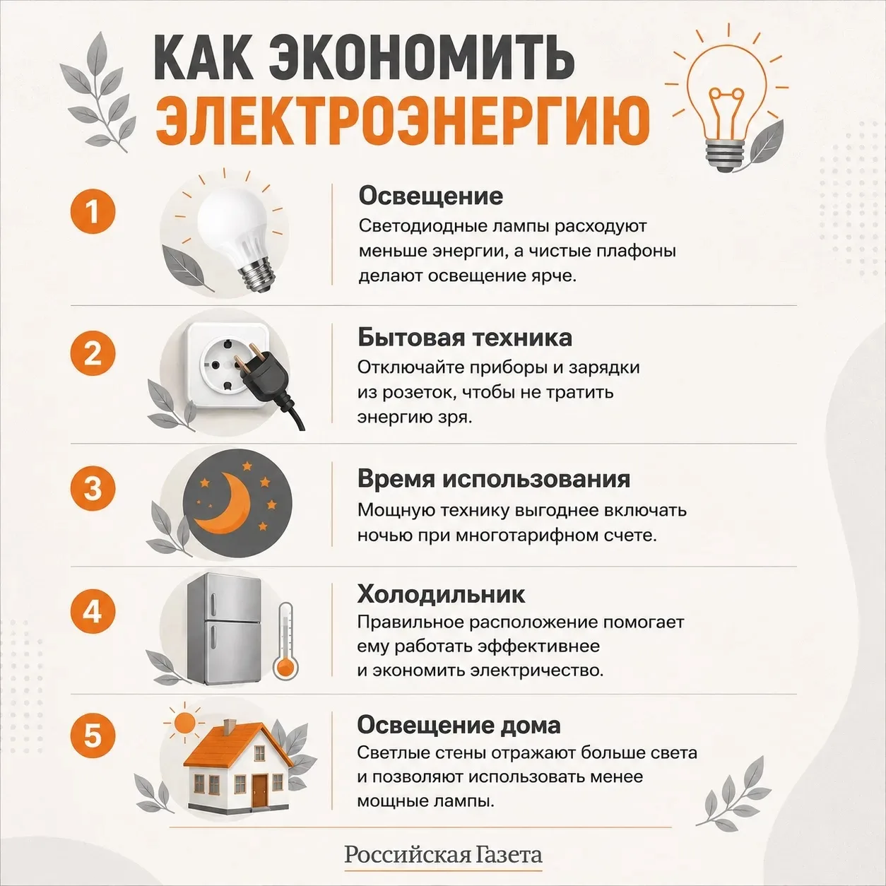 Как экономить электроэнергию дома