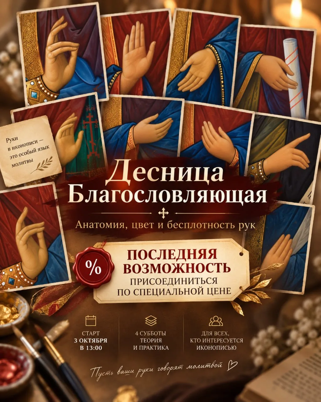 ПОСЛЕДНИЕ 24 ЧАСА ПО СПЕЦИАЛЬНОЙ ЦЕНЕ. ЗАВТРА НАЧИНАЕМ 🎨