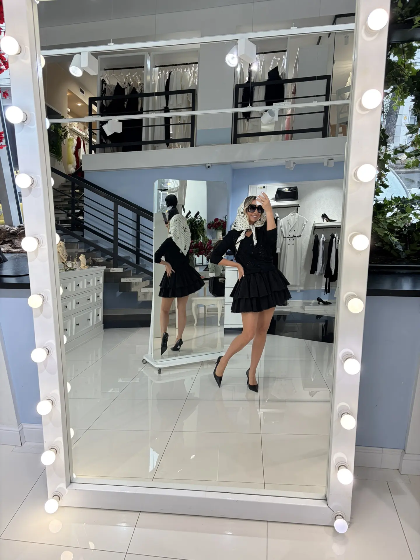 Красивое мини с двумя воланами 🥰