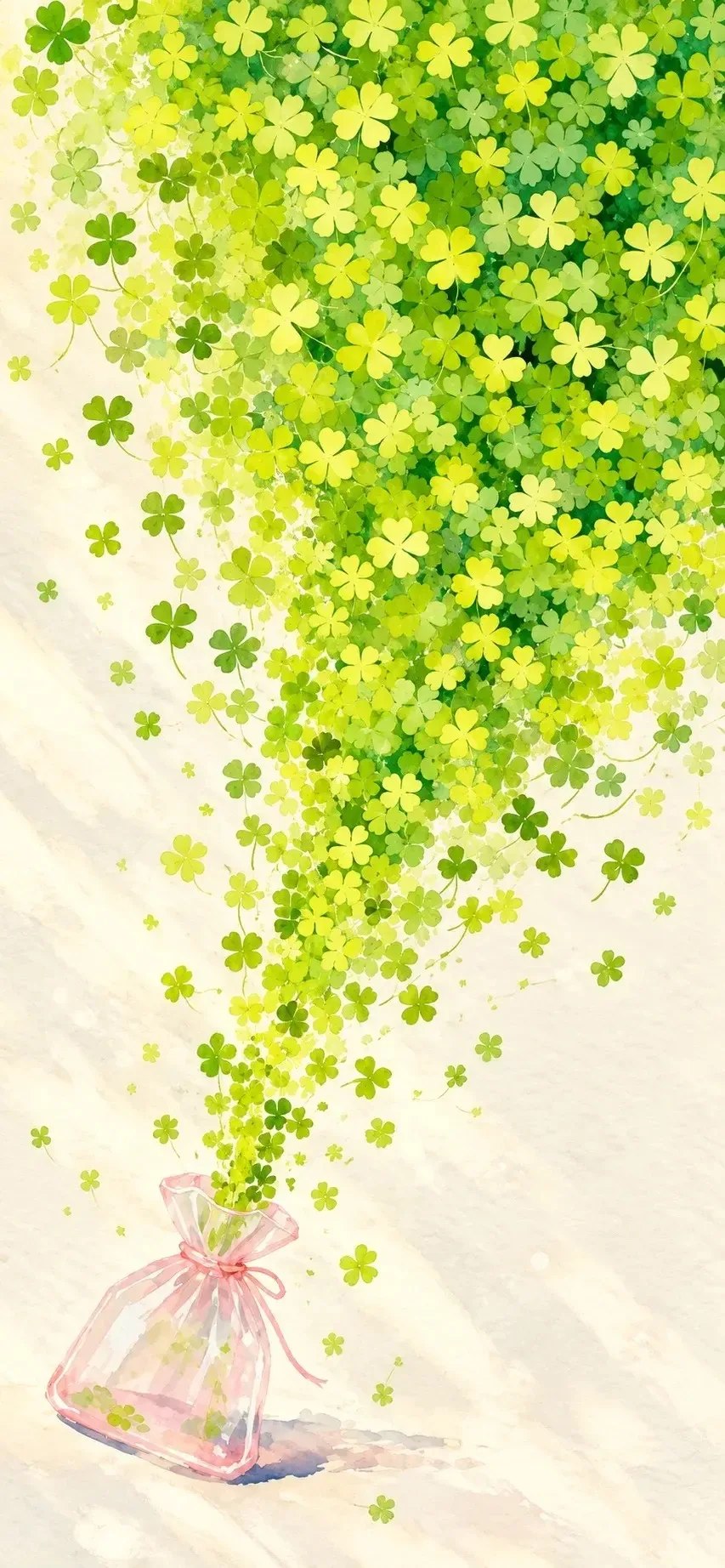 Эстетичные обои с клевером 🍀