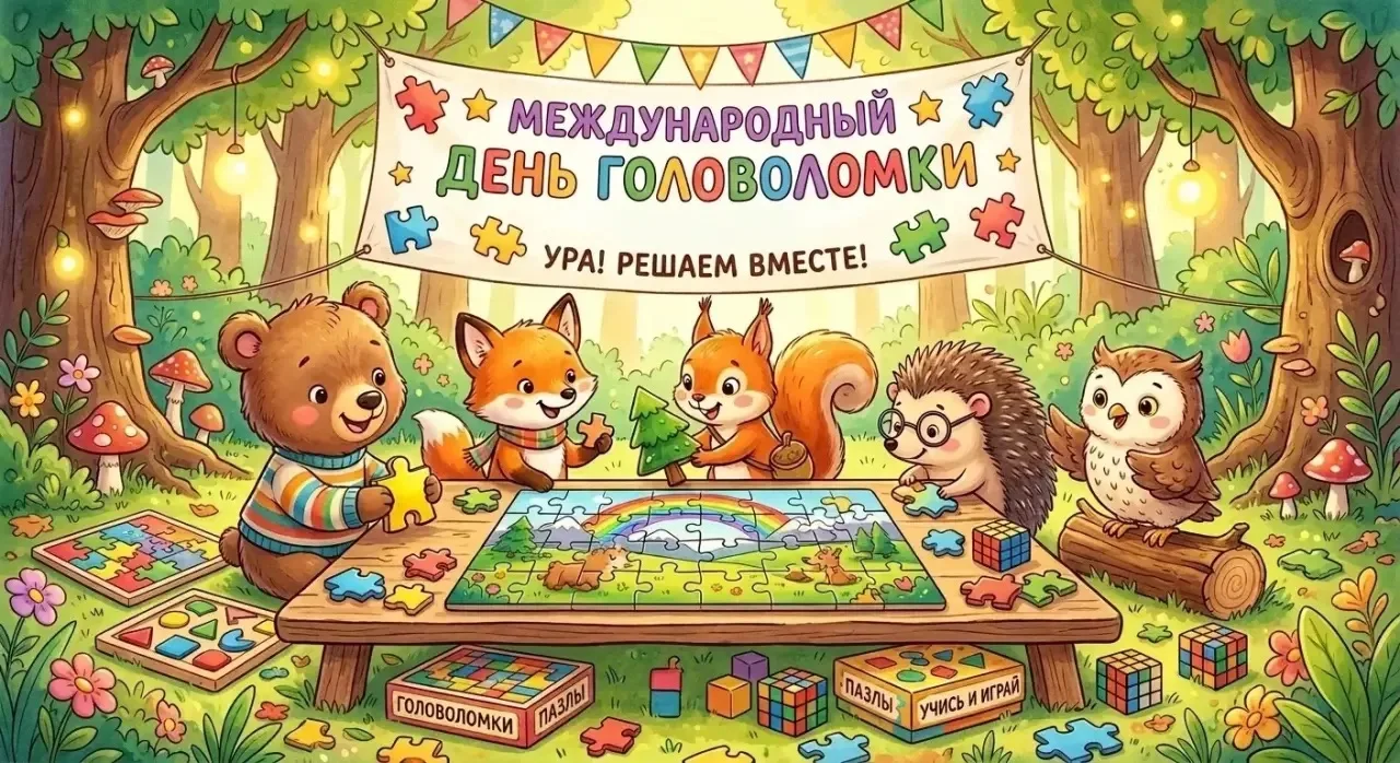 ❗️Сегодня — Международный день головоломки! 🧠 🧩 

А вы знали, что 13 июля мозг любит праздновать т