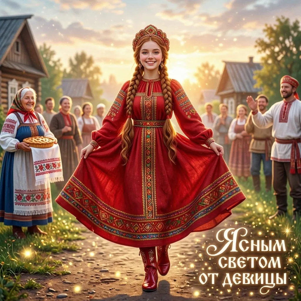 Зорька кра́сная вставала,