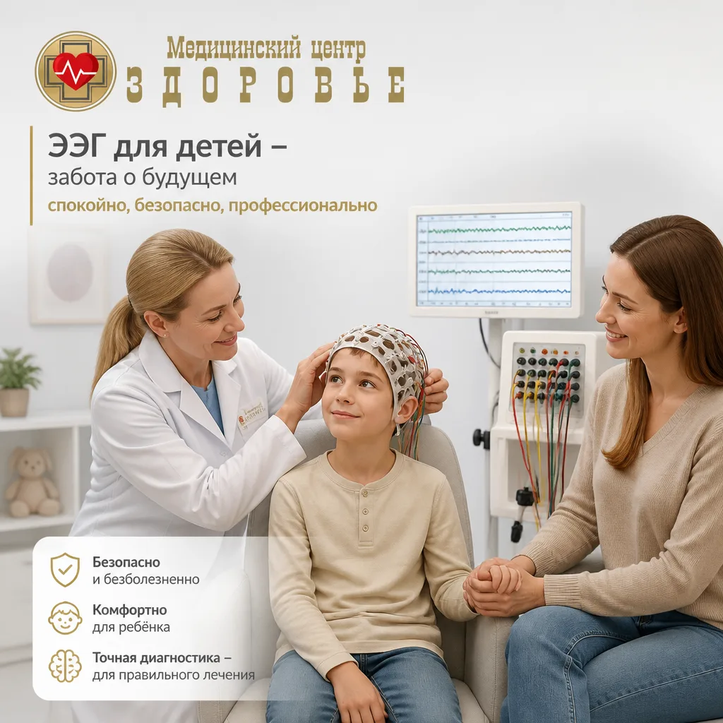 🧠 ЭЭГ в МЦ «Здоровье»: диагностика по назначению врача