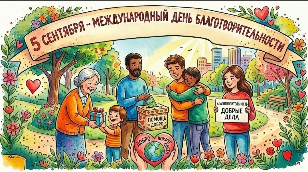 ❤️ 5 сентября – Международный день благотворительности❤️
