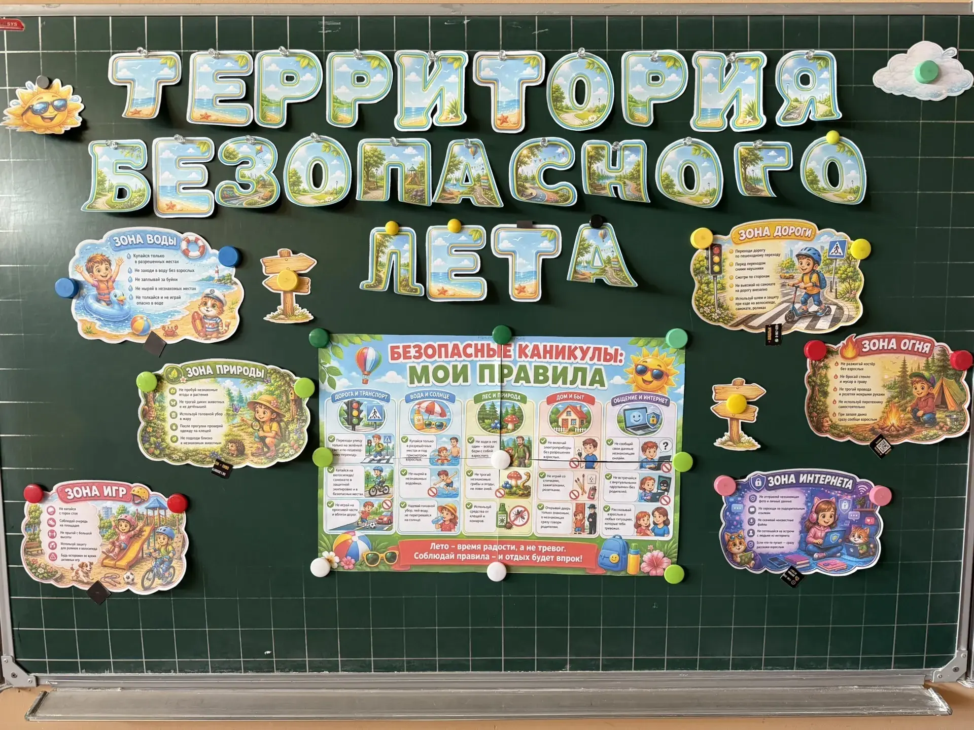 Лето безопасно и весело  Вчера прошли классные часы, посвящённые безопасности на летних каникулах. В