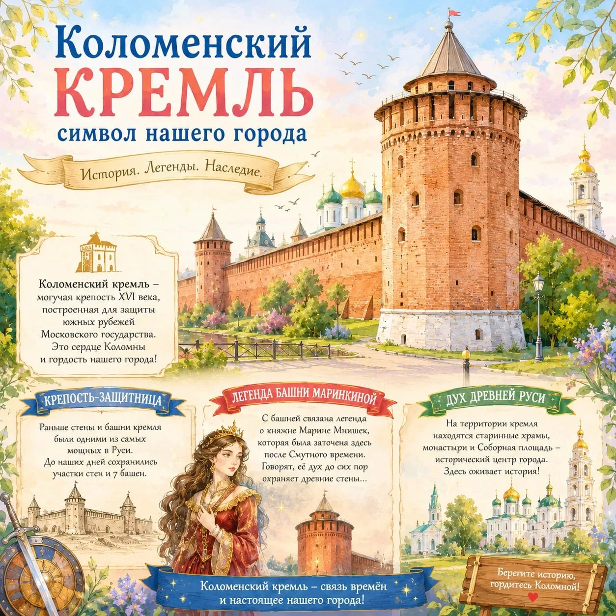 🏰 Коломенский кремль — сердце и символ Коломны 🇷🇺

Одной из главных достопримечательностей нашего