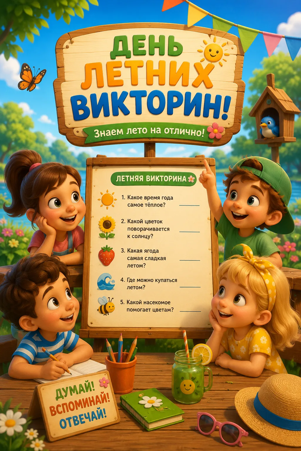 Кто в вашей семье главный знаток лета? 🍉

Мама, папа или ребёнок? Это легко проверить.

На карточке
