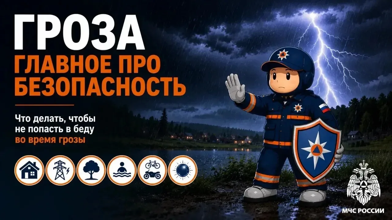 ⚡️ Гроза — не время для прогулок!
Друзья, напоминаем, как вести себя, чтобы молния не застала враспл