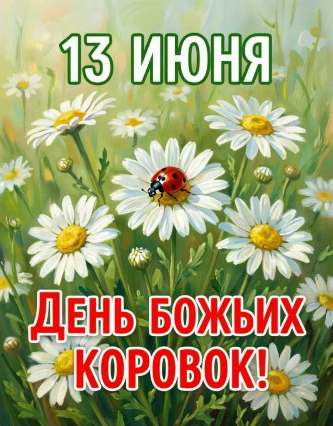 🐞13 июня отмечается день Божьей коровки.🐞