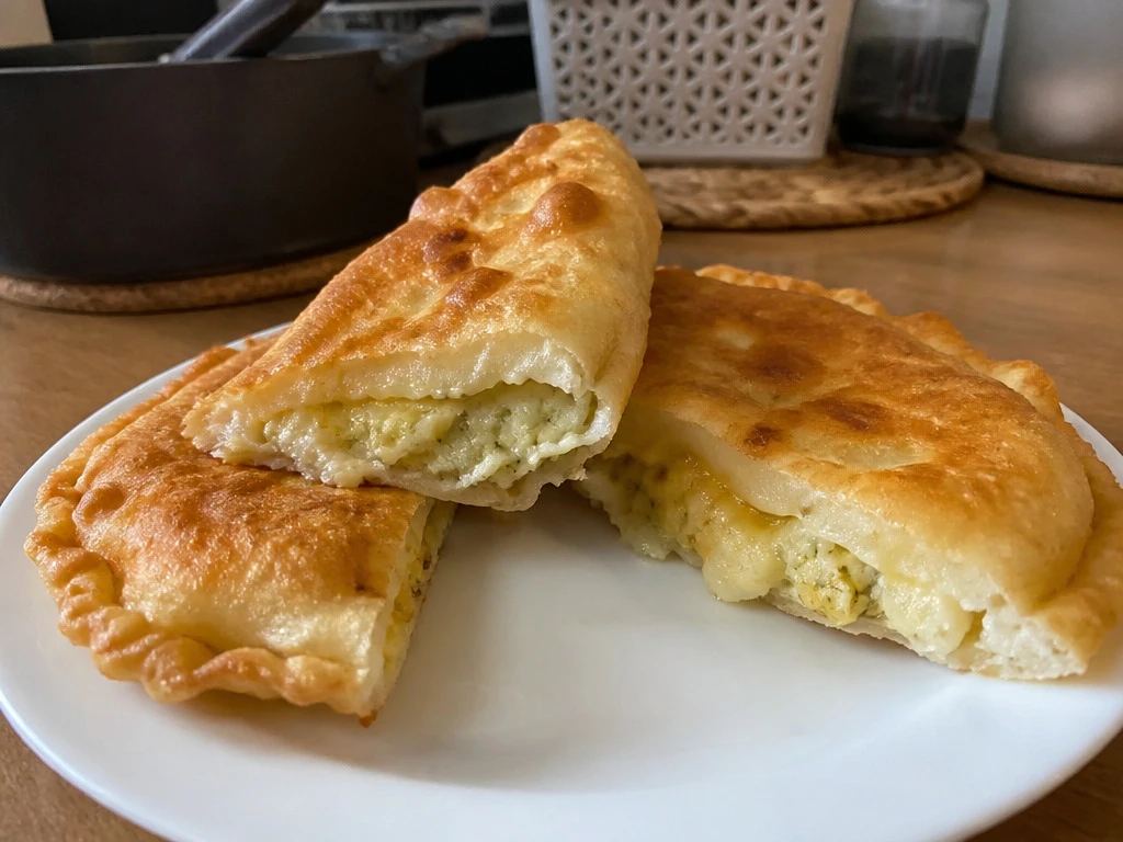 ЧЕБУРЕКИ С КАРТОШКОЙ И СЫРОМ — ДОМАШНИЕ ПРОСЯТ КАЖДУЮ НЕДЕЛЮ, А Я ГОТОВЛЮ ЗА ПОЛЧАСА