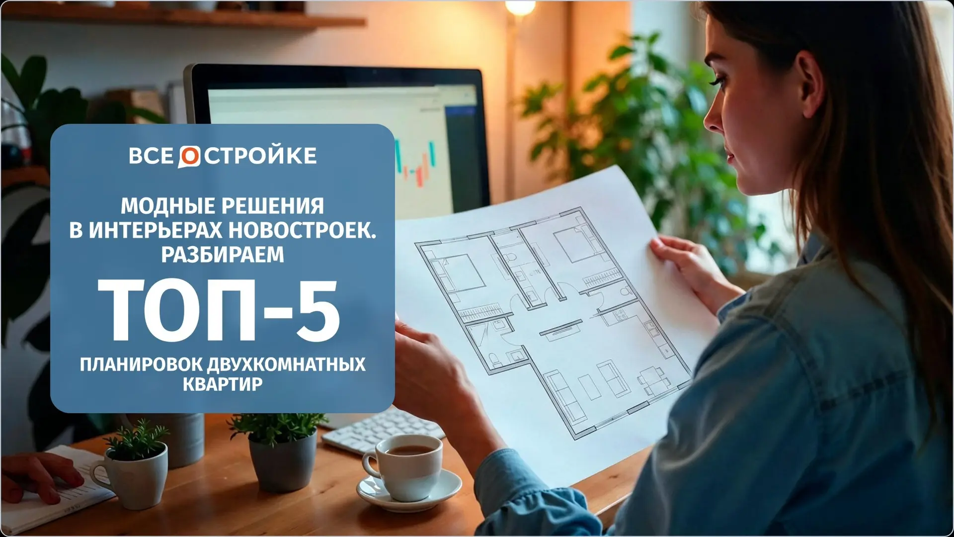 ТОП-5 модных решений для популярных планировок двухкомнатных квартир в новостройках