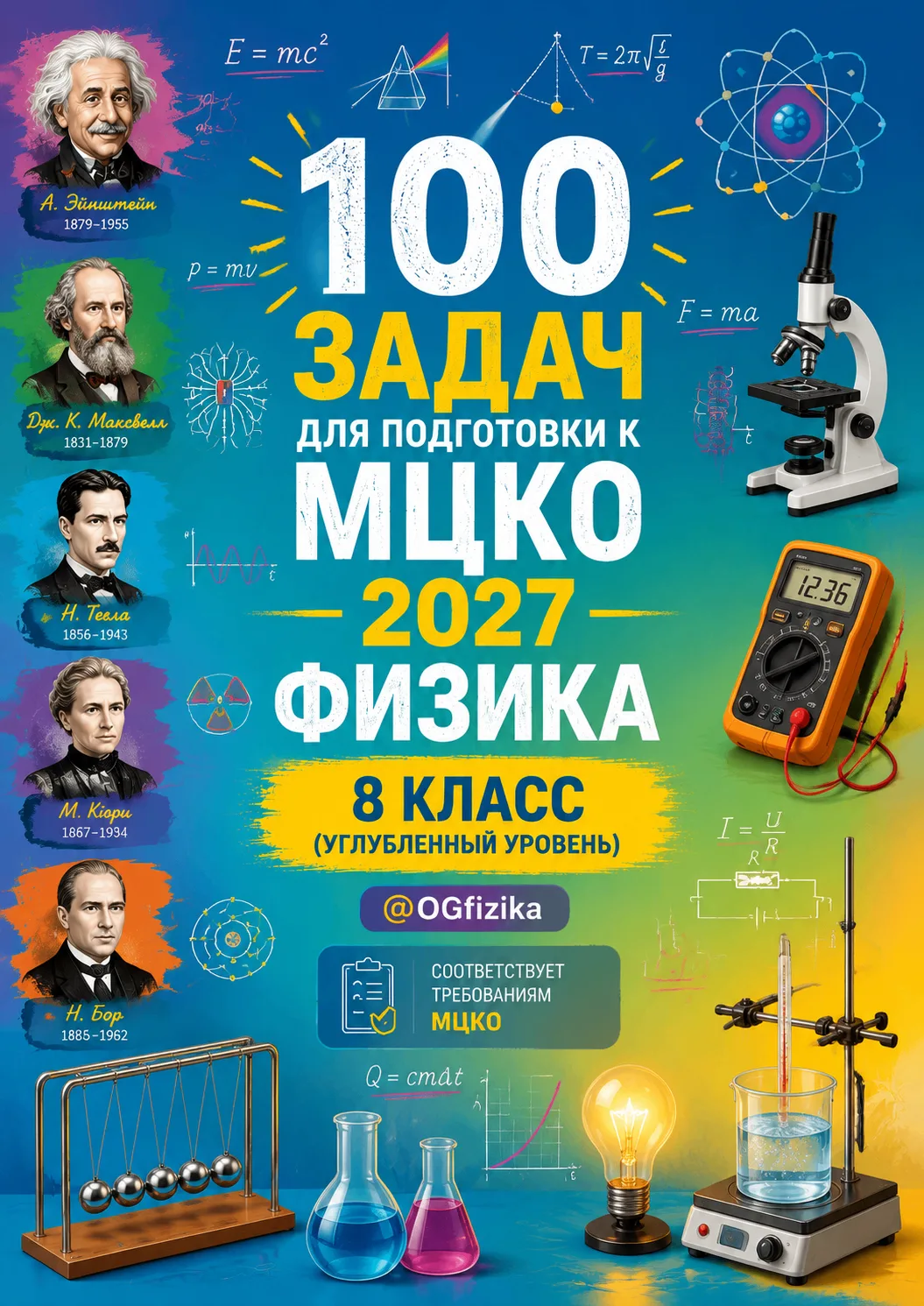 📚 100 ЗАДАЧ, КОТОРЫЕ ПРИВЕДУТ К «ОТЛИЧНО» НА МЦКО ПО ФИЗИКЕ