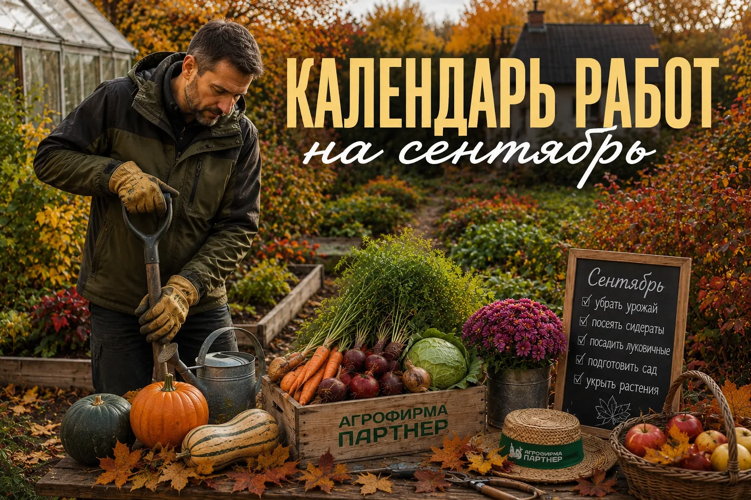 📆 КАЛЕНДАРЬ РАБОТ НА СЕНТЯБРЬ