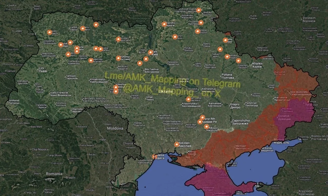💥Россия провела один из крупнейших налётов «Гераней» по Украине