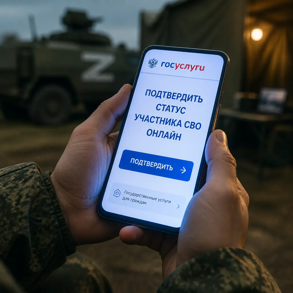 📲 Подтвердите статус участника специальной военной операции онлайн