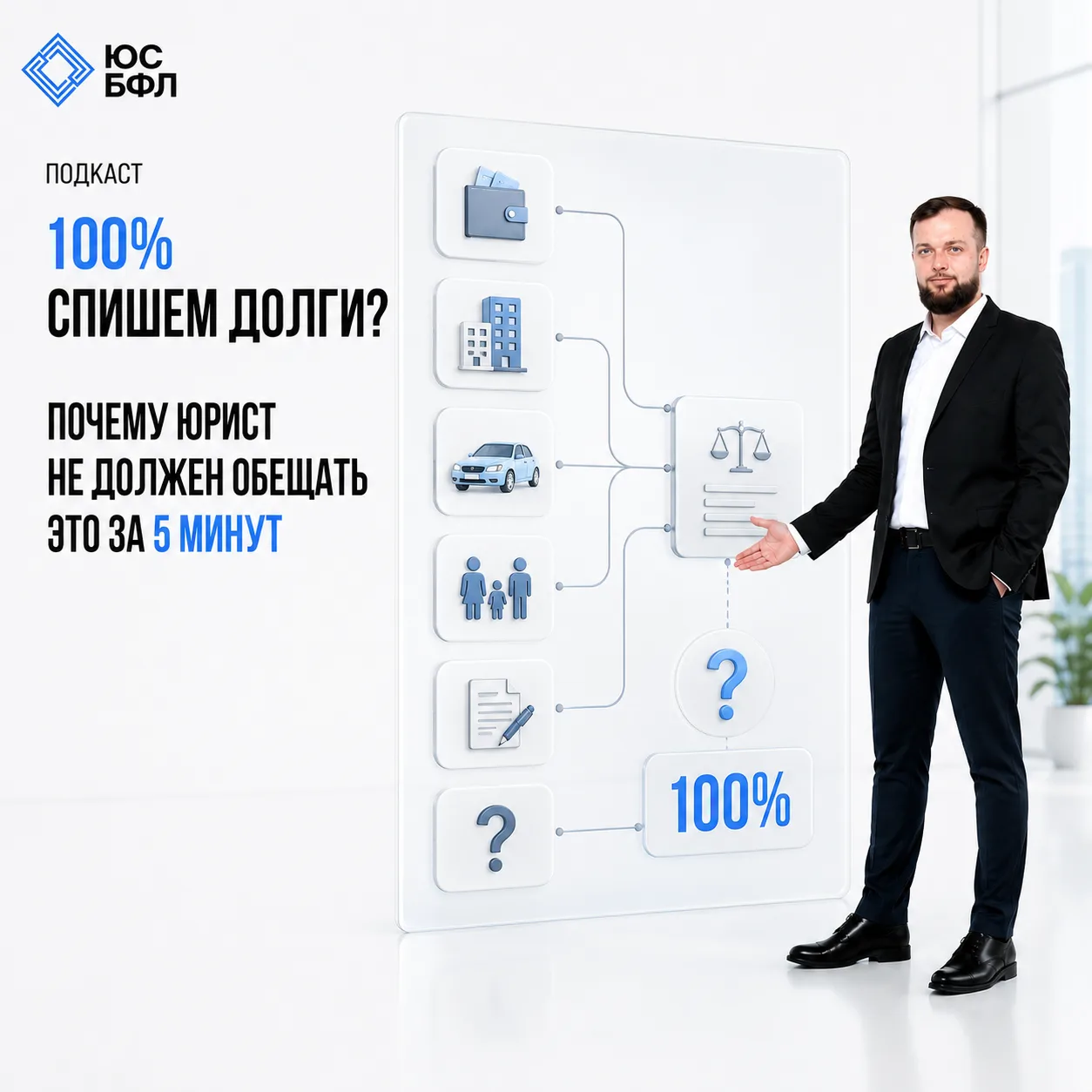 ПОЧЕМУ ЮРИСТ НЕ ДОЛЖЕН ОБЕЩАТЬ 100% СПИСАНИЕ ДОЛГОВ ЗА ПЯТЬ МИНУТ?