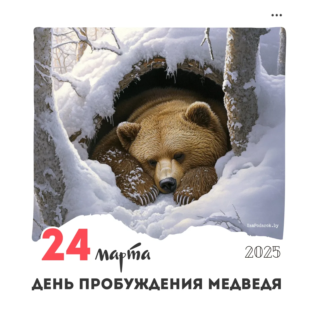 24 марта — День пробуждения медведя.