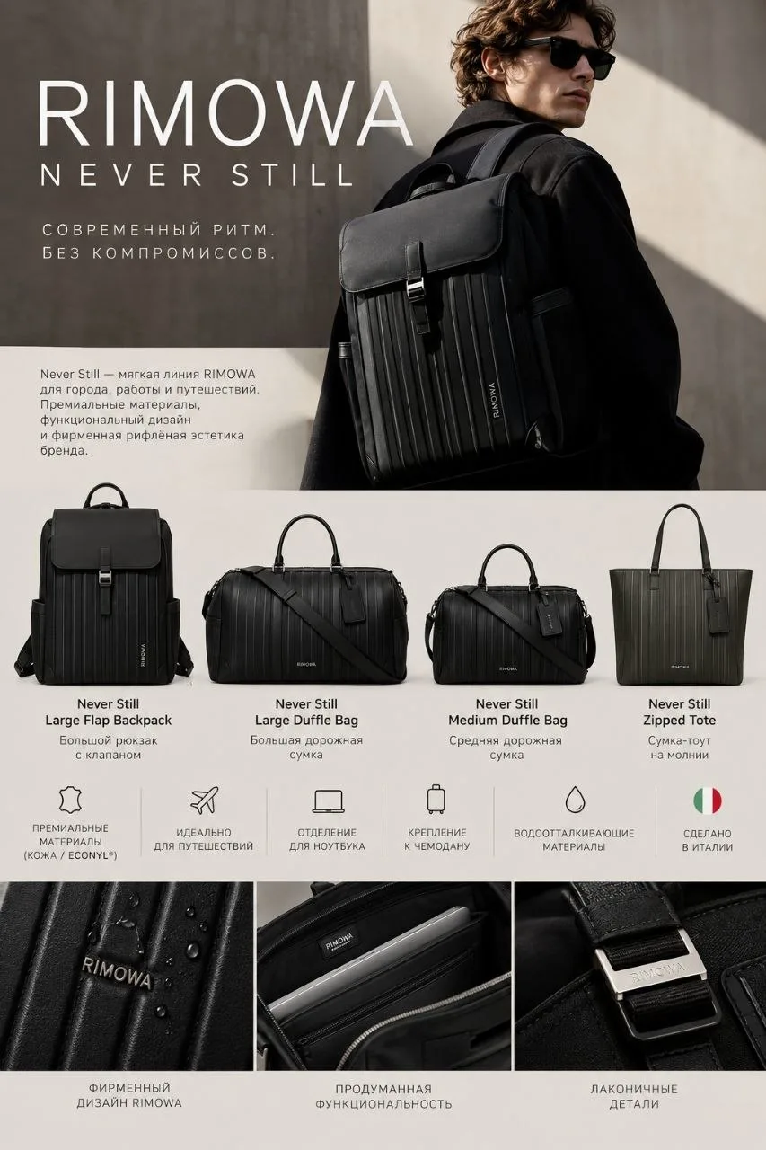 ✨ПОДБОРКА ОКТЯБРЯ — RIMOWA NEVER STILL