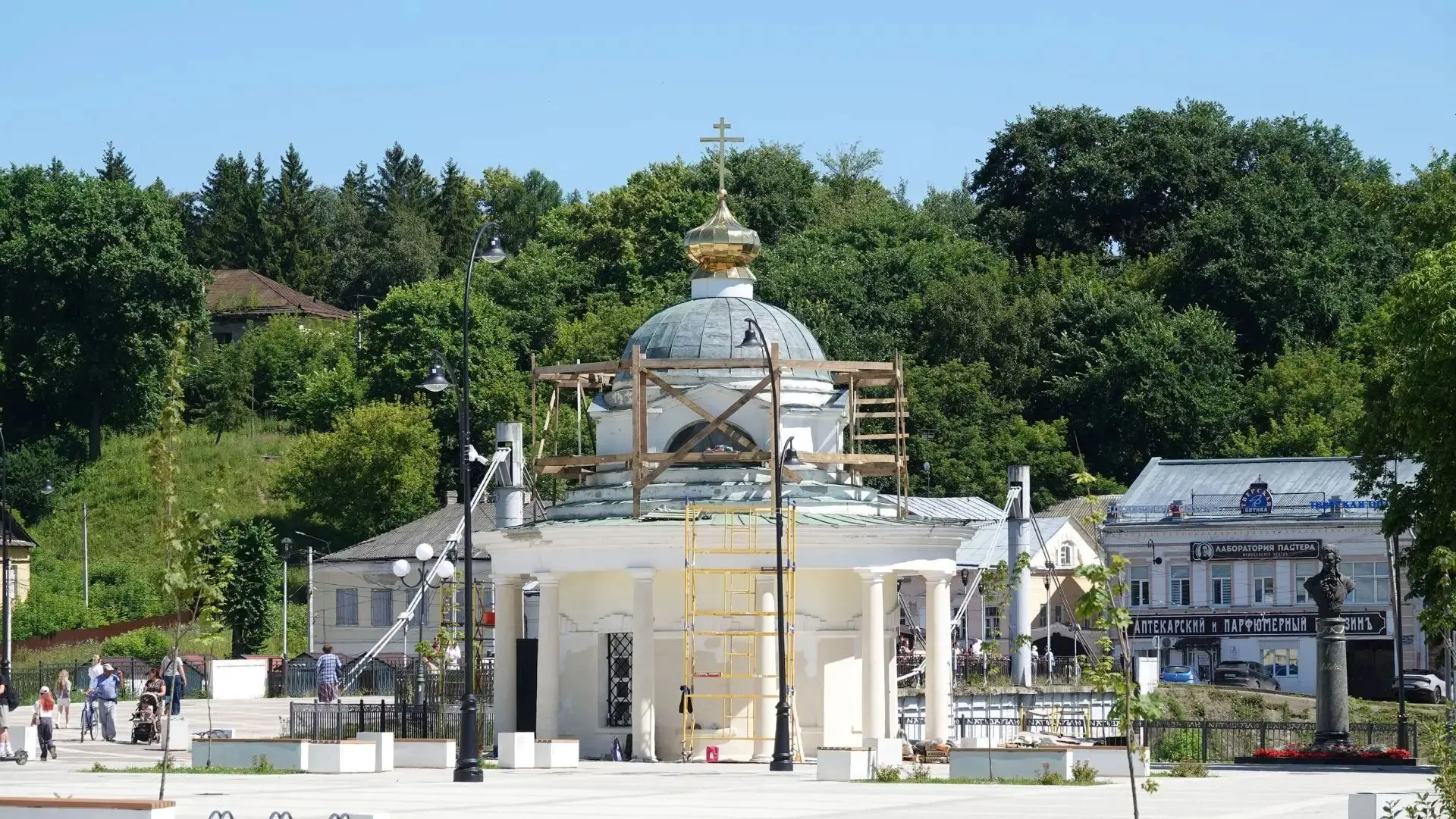 ❗️ Ремонт исторической ротонды в Торжке