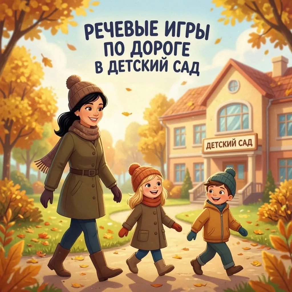 Утро бывает непростым, но дорогу в детский сад можно превратить в маленькую игру — и за...