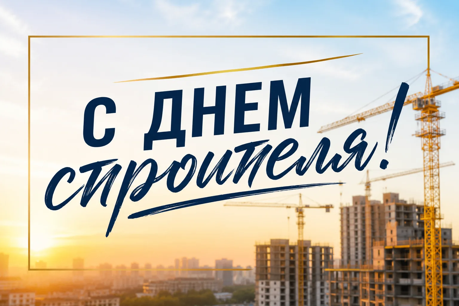 🏗 С Днём строителя!