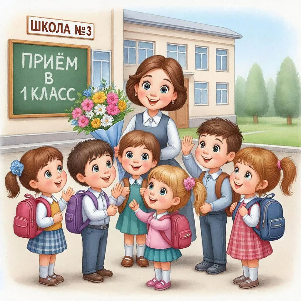 Уважаемые родители будущих первоклассников!   С 1 апреля 2026 года начинается прием документов в 1 к