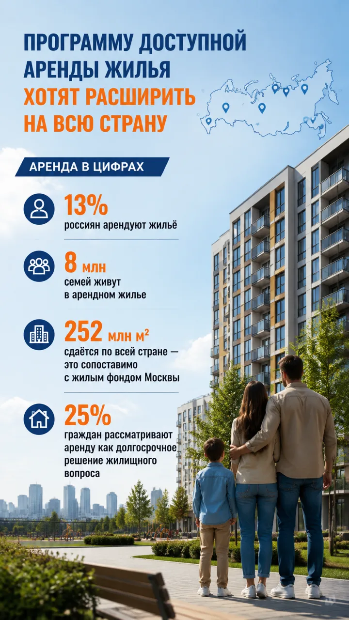 🏢 Программу доступной аренды жилья хотят расширить на всю страну