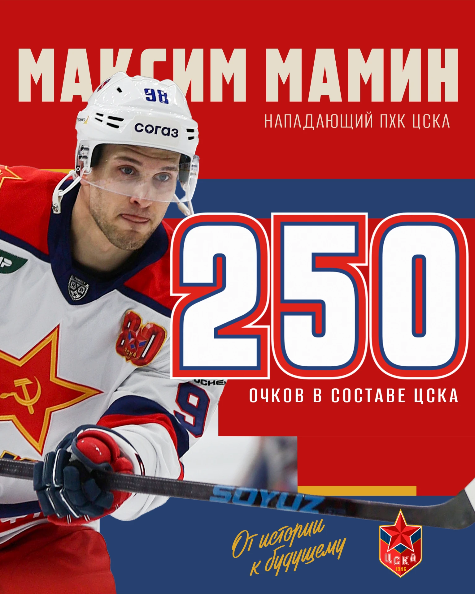 🔥 Сделав результативную передачу Максим Мамин достигает отметки – 2️⃣5️⃣0️⃣ очков в со...