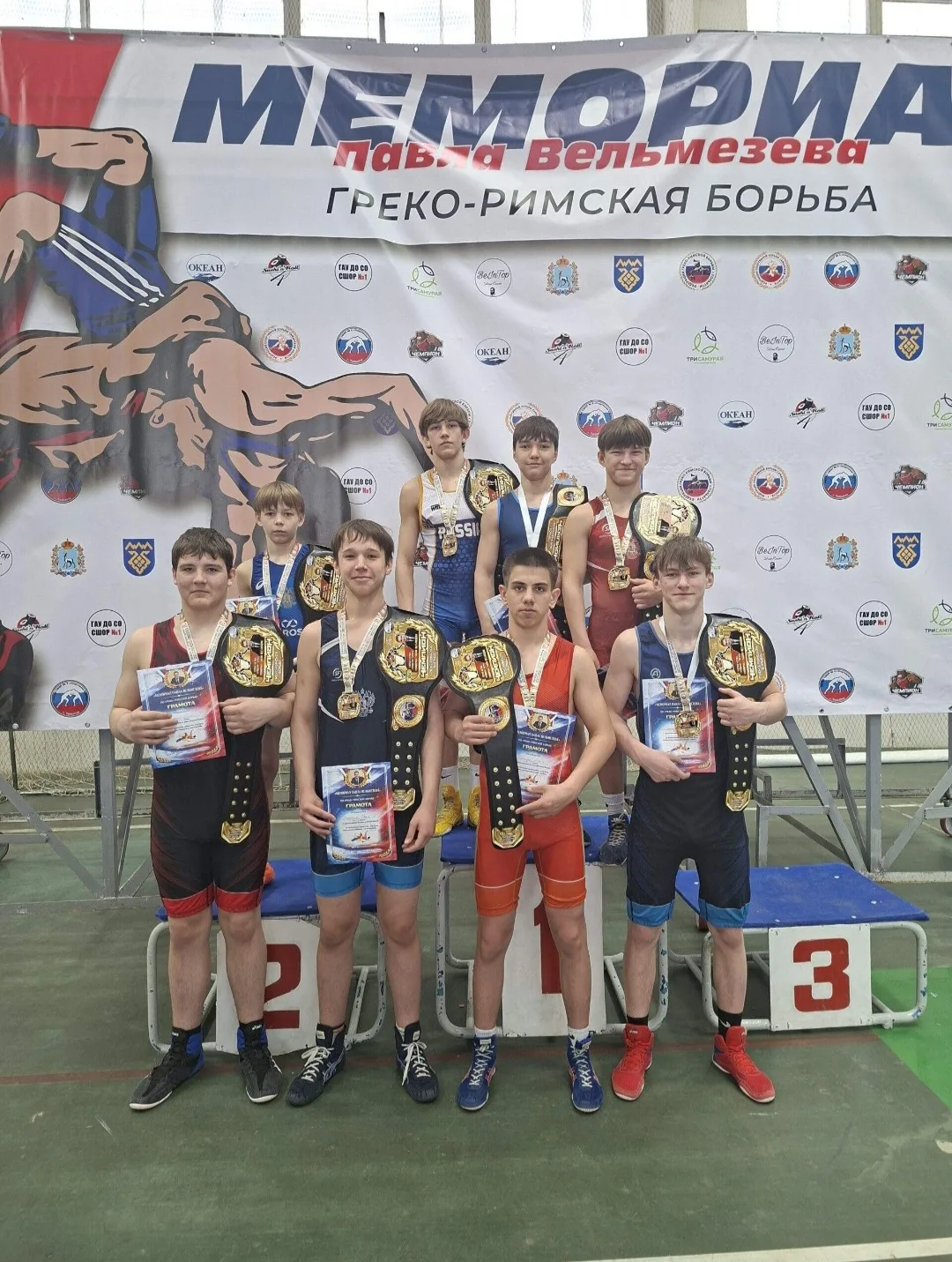 🥇🥈🥉 Медальный рекорд кузнецких борцов!