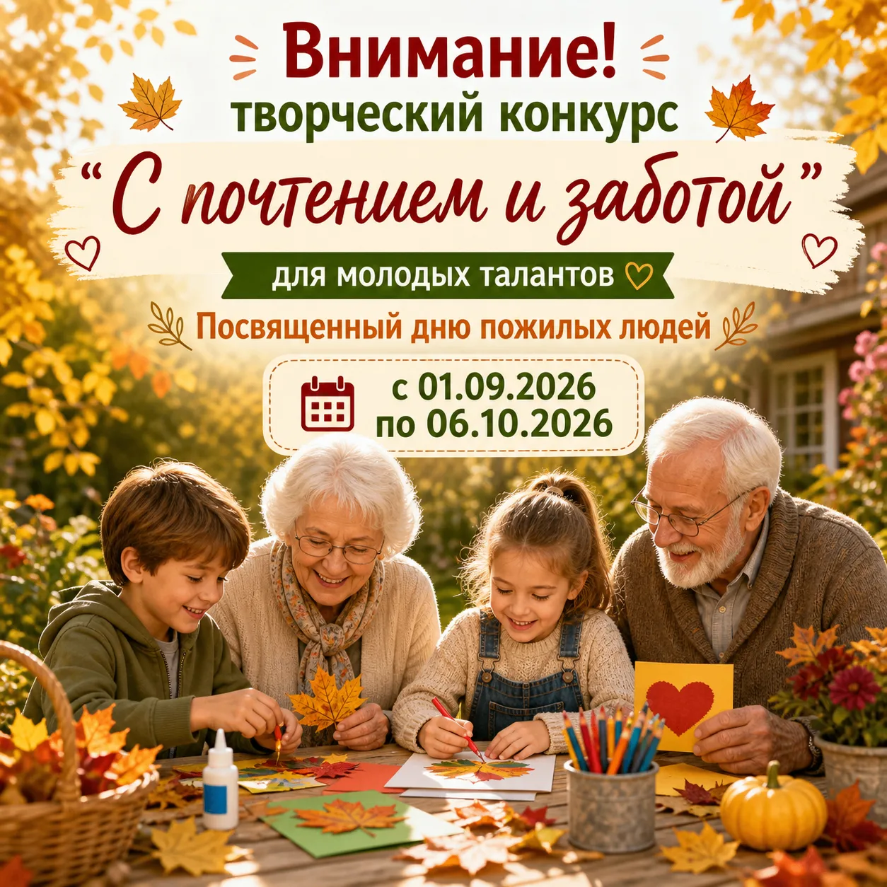📣 Внимание, конкурс! «С почтением и заботой»!